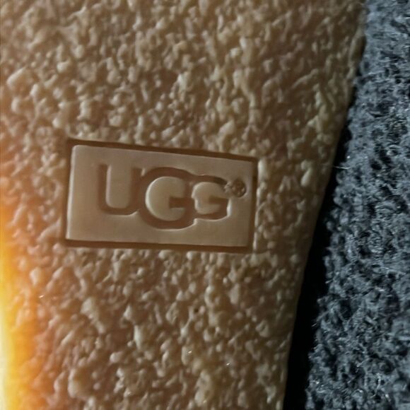 🔥🔥 UGG KIERNAN BLACK SUEDE SHEEPSKIN WEDGE ANKLE BOOTS Women Sz 9 - PERFECT - Picture 9 of 11